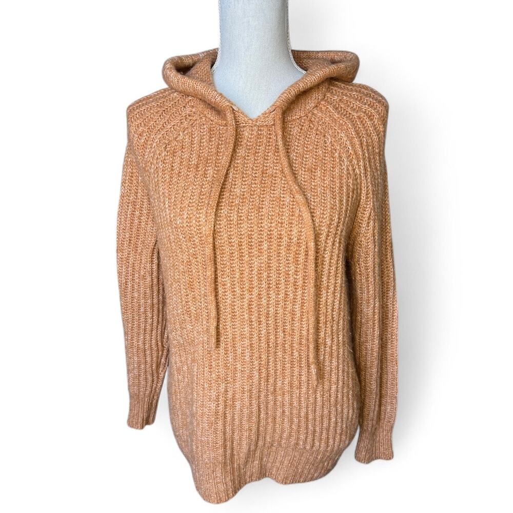 Aerie Knit Open Road Pullover Sweater Hoodie Sunset Orange cozy fall relaxed
